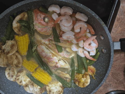 Jamaican Steamed Fish & Okro