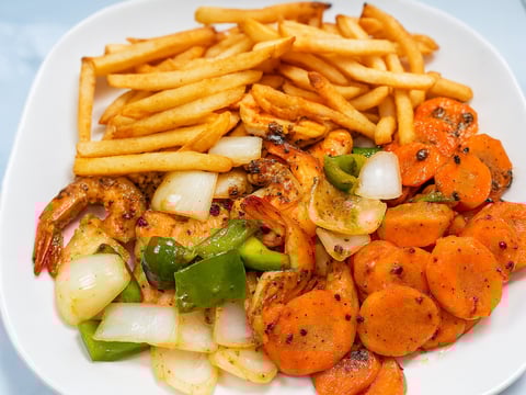 Jerk Shrimp with Veggies: A Jamaican Cooking Experience