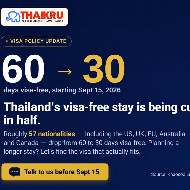 Thailand Just Cut Your Trip in Half. Here's the Part Everyone's Panicking About Wrong.